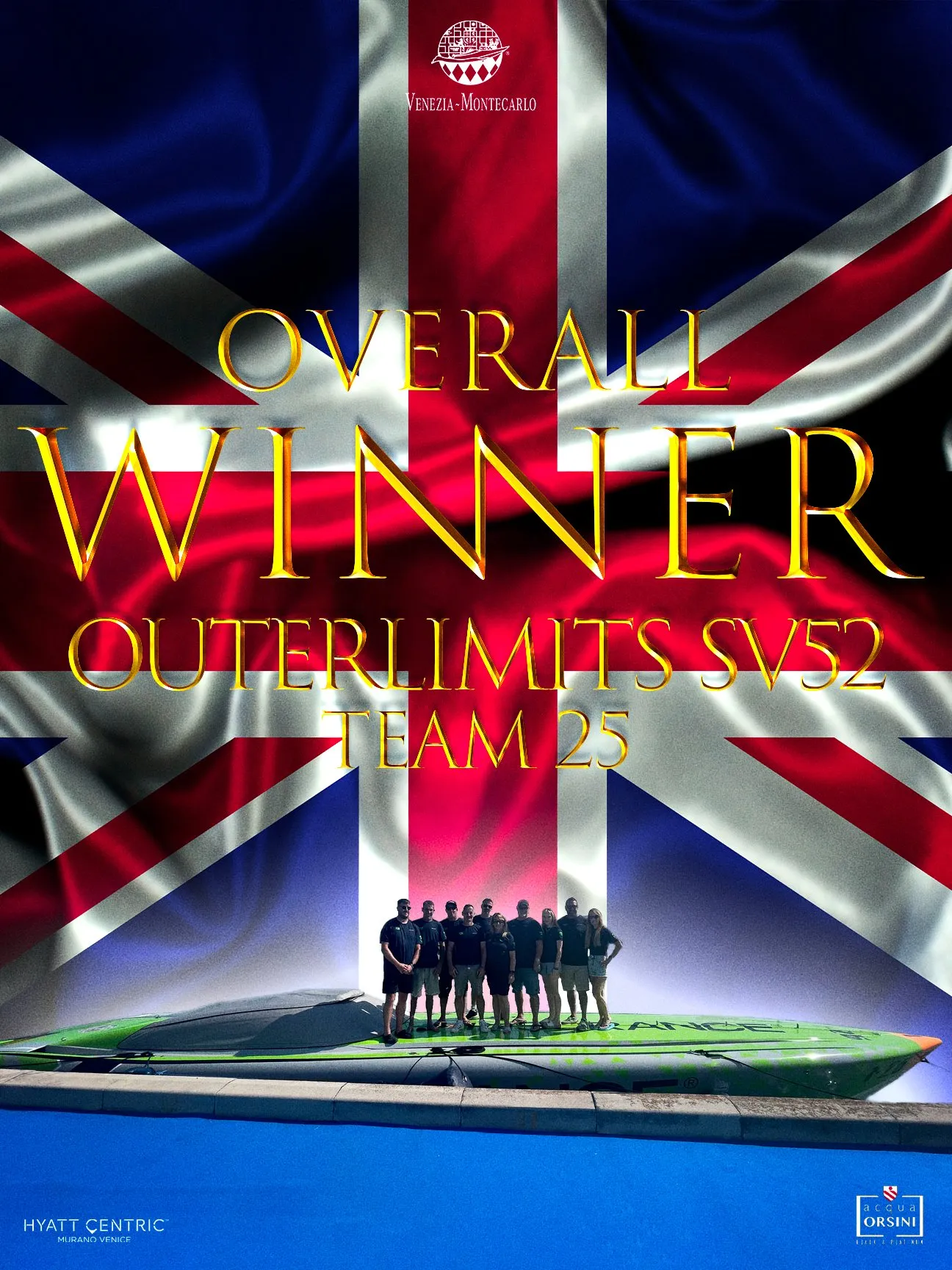 Poster ufficiale: Overall Winner, Outerlimits SV52, Team 25